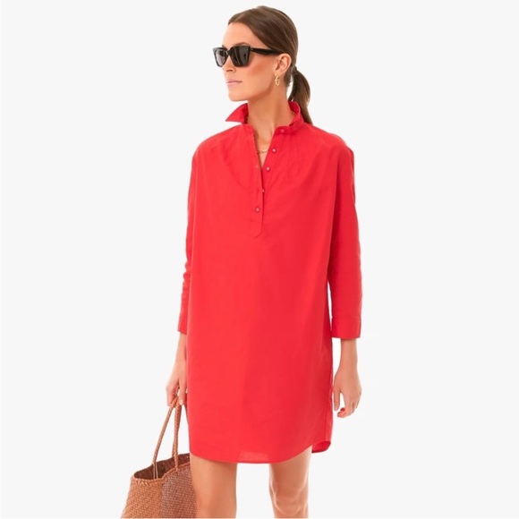 Pomander Place Dresses & Skirts - Tuckernuck Pomander Place Cotton Popover Polly Dress in Poppy Red - Medium